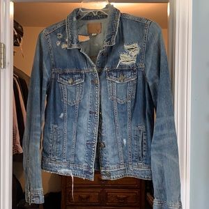 Distressed Jean jacket
